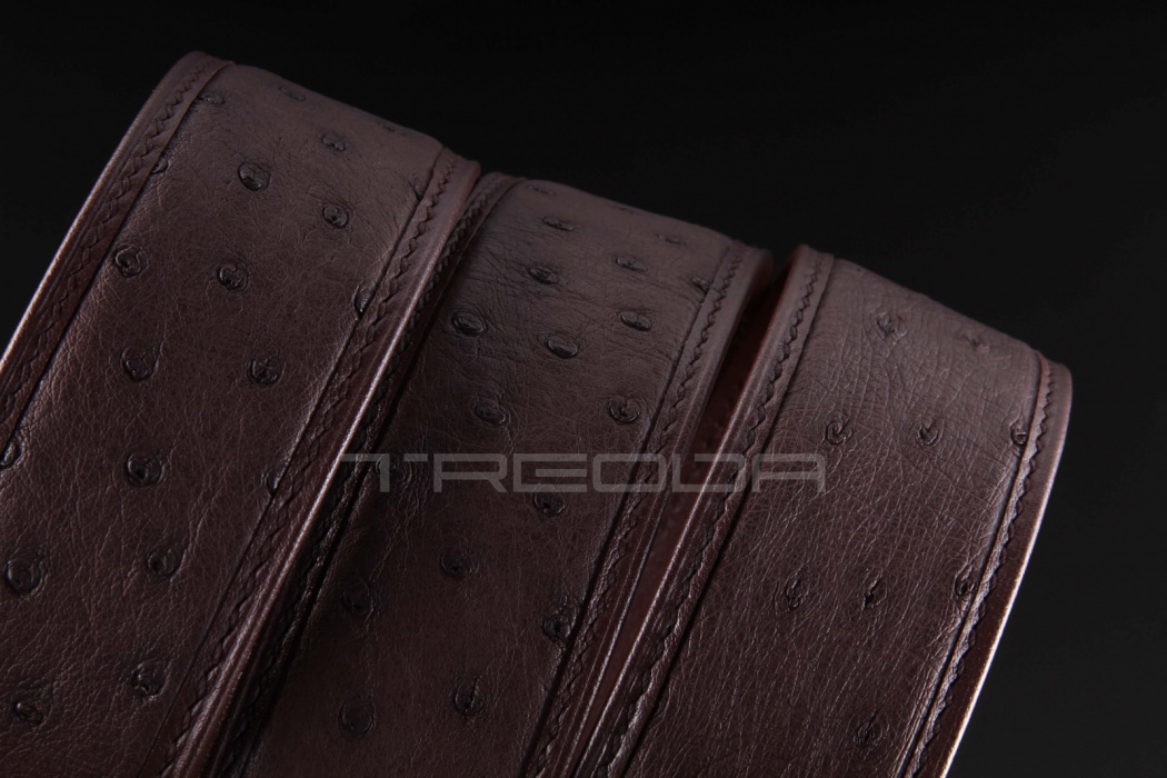 Ремень из кожи страуса Treoda