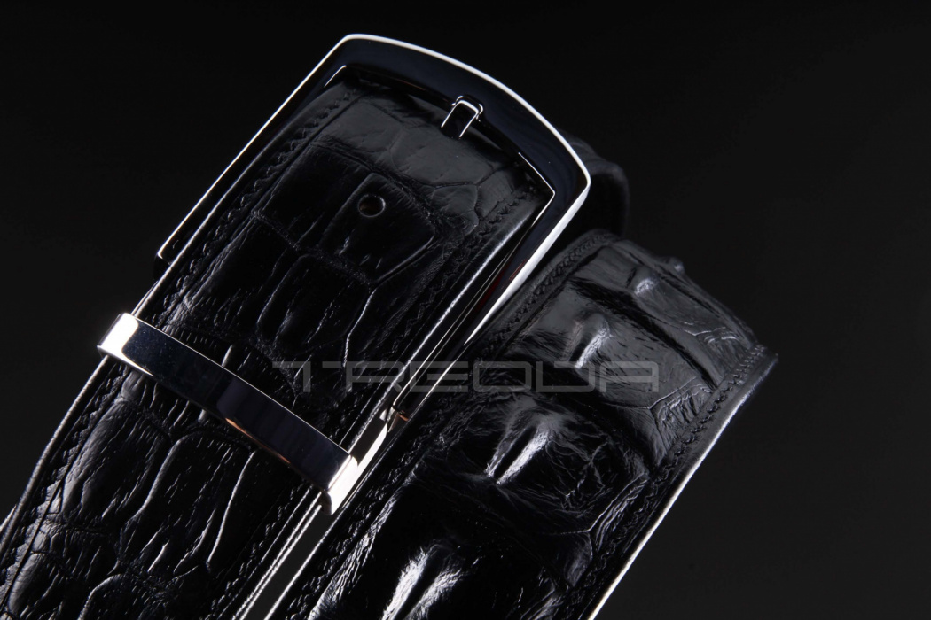 Ремень из кожи крокодила 3,8 см