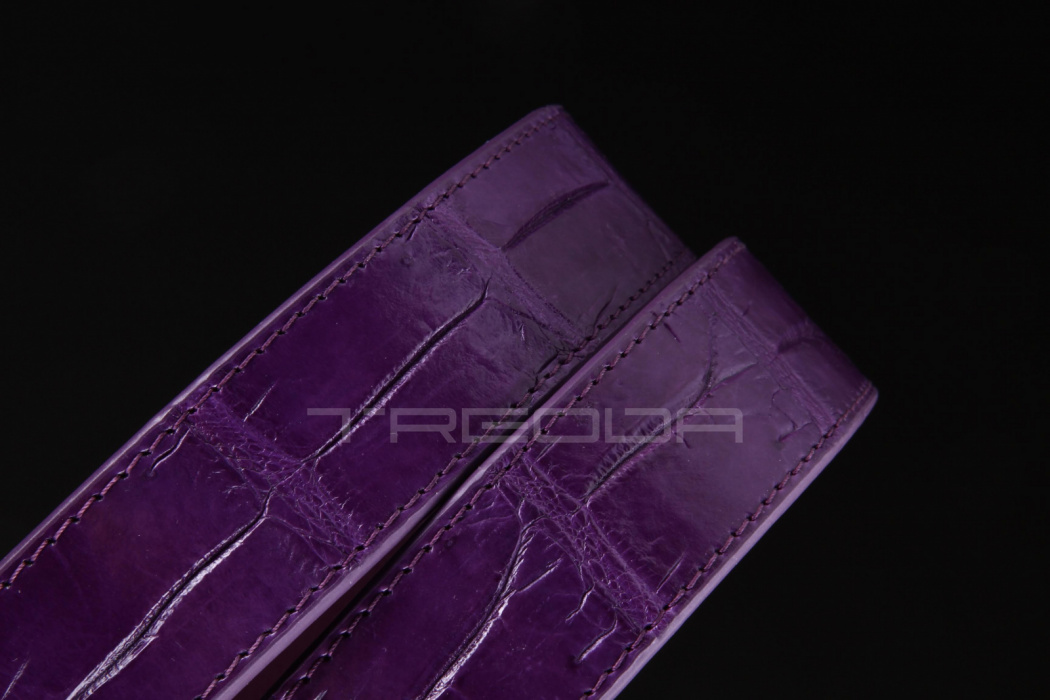 Ремень из кожи крокодила женский